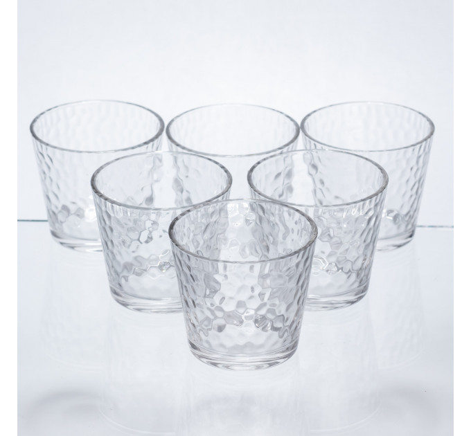 Набір склянок для напоїв Textured Tumbler 6 штук по 140 мл HP-17-17