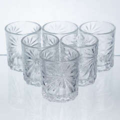 Набір чарок для віскі Shot glass 6 штук по 75 мл HP-17-34