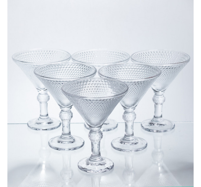 Набір келихів для мартіні Martini Glass 6 штук по 215 мл коктейльні HP-17-56