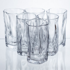 Набір склянок для напоїв Crinkle Glass 6 штук по 270 мл HP-17-62