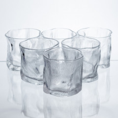 Набір склянок для напоїв Glacier Set 6 штук по 236 мл скляні HP-17-65
