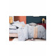 Комплект постільної білизни сірого кольору полуторний Koloco Сірий (152313)