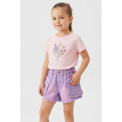 Шорти дитячі джинсові для дівчинки бузкового кольору KIDS 8902 110 Бузковий (212485) Шорти дитячі джинсові для дівчинки бузкового кольору KIDS 8902 110 Бузковий (212485)