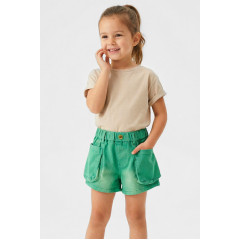 Шорти дитячі джинсові для дівчинки зеленого кольору KIDS 8902 110 Зелений (212489) Шорти дитячі джинсові для дівчинки зеленого кольору KIDS 8902 110 Зелений (212489)