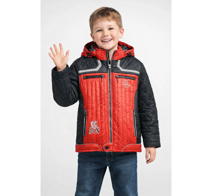 Куртка дитяча для хлопчика демісезонна червоного кольору Fashion K-6585 116 Червоний (206714) Куртка дитяча для хлопчика демісезонна червоного кольору Fashion K-6585 116 Червоний (206714)