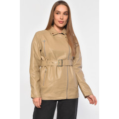 Куртка жіноча з екошкіри кольору мокко Dolgih Store 8066 S Мокко (186900)