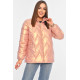 Куртка жіноча демісезонна персикового кольору FASHION 226 3XL Персиковий (195991)
