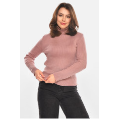 Гольф жіночий однотонний бузкового кольору Fashion OneSize Бузковий (212855)