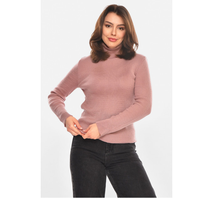 Гольф жіночий однотонний бузкового кольору Fashion OneSize Бузковий (212855)