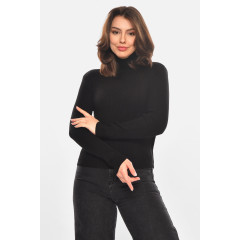 Гольф жіночий однотонний чорного кольору Fashion OneSize Чорний (212860)