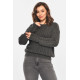 Светр жіночий однотонний графітового кольору Fashion 066 OneSize Графит (212438)