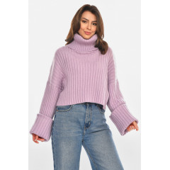 Светр жіночий бузкового кольору Fashion OneSize Бузковий (212912)