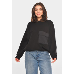 Кофта жіноча однотонна чорного кольору Fashion AX2702 OneSize Чорний (214028)