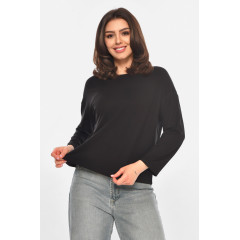 Кофта жіноча однотонна чорного кольору Fashion OneSize Чорний (214262)
