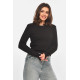 Кофта жіноча однотонна чорного кольору Fashion OneSize Чорний (214267)