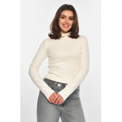 Кофта жіноча однотонна білого кольору Fashion OneSize Білий (214274)