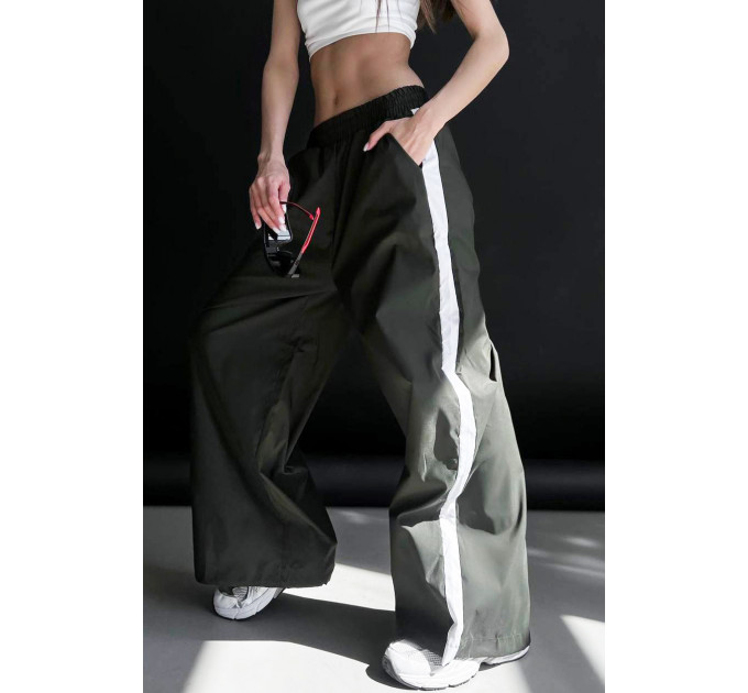 Спортивні штани жіночі кольору хакі Fashion 1131 42-46 Хакі (177345)