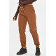 Спортивні жіночі штани на флісі темно-коричневого кольору Kenalin 9101-2 3XL/4XL Темно коричневий (207313)