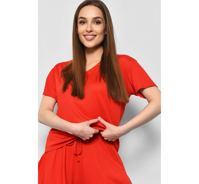 Топ жіночий літній червоного кольору Fashion 808 S (179516)