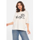 Футболка жіноча молочного кольору Fashion OneSize Молочний (213705)