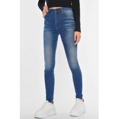 Джинси жіночі синього кольору Fashion 7667 34 Синій (188529)