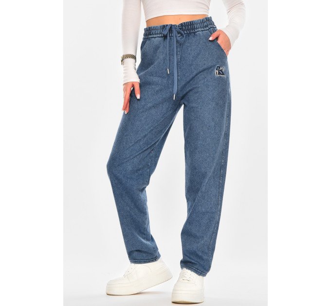 Джинси жіночі однотонні синього кольору Fashion TW25563 XL Синій (210338) Джинси жіночі однотонні синього кольору Fashion TW25563 XL Синій (210338)