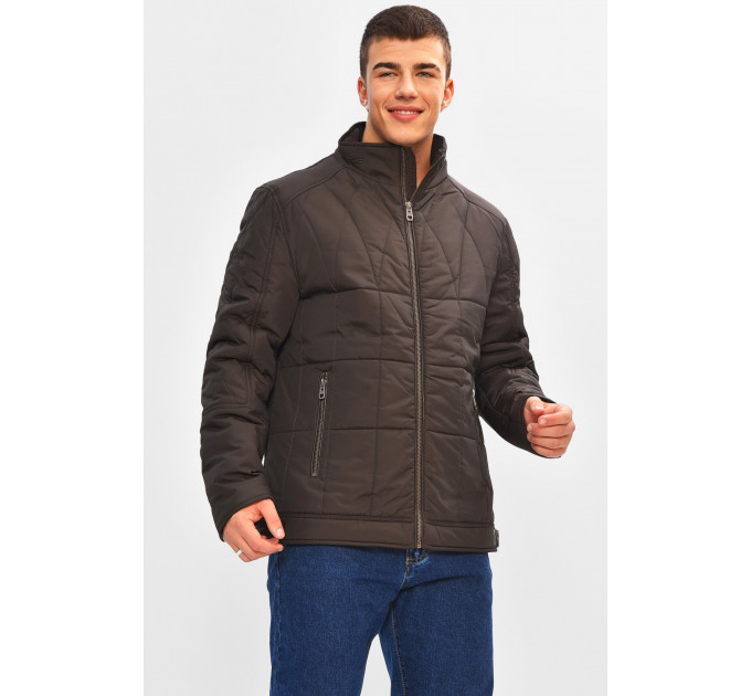 Куртка чоловіча демісезонна темно-коричневого кольору Fashion D114 48 Коричневий (207059)