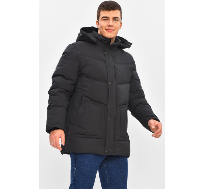 Куртка чоловіча демісезонна чорного кольору Fashion 2021-21 5XL Чорний (208880)