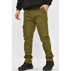 Джинси чоловічі однотонні кольору хаки Fashion RT8086 30 Хакі (208573)