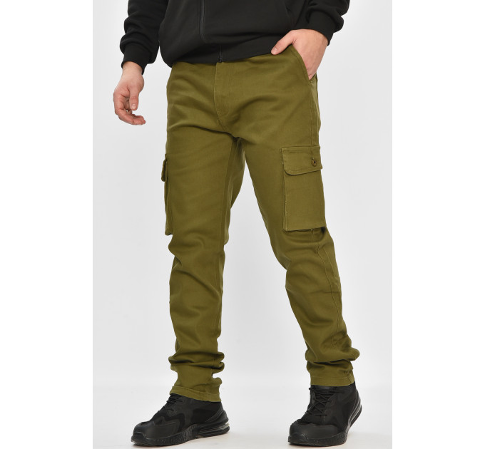 Джинси чоловічі однотонні кольору хаки Fashion RT8086 30 Хакі (208573)