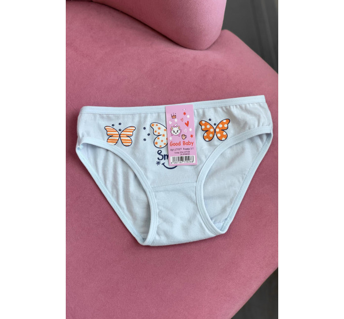 Трусики дитячі для дівчинки блакитного кольору Goodbaby 71077 110 Блакитний (184600)