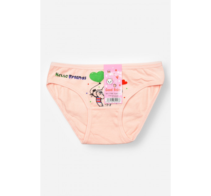 Трусики дитячі для дівчинки рожевого кольору з принтом Goodbaby L71098 110 Рожевий (208945)