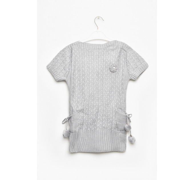 Туніка дитяча для дівчинки сірого кольору Fashion 1001 122 см (30 р) Сірий (203360)