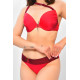 Купальник жіночий бордового кольору hunkemoller 154576 75E/S Бордовий (203582)
