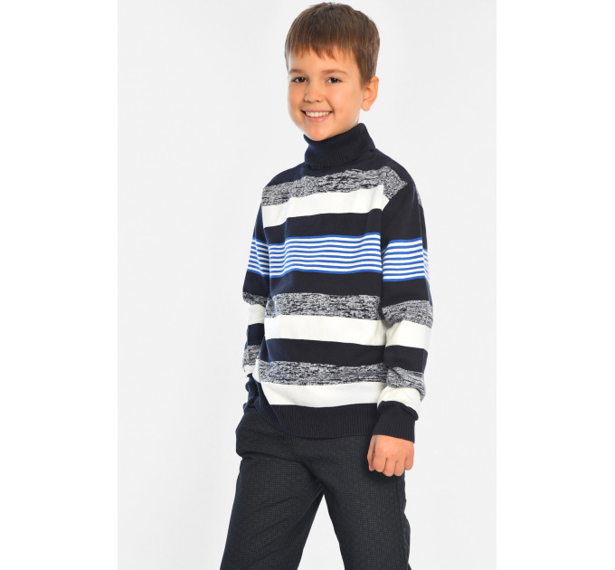 Гольф дитячий для хлопчика чорно-білого кольору KIDS 31483а 116 (28 р) Чорно-білий (196352)