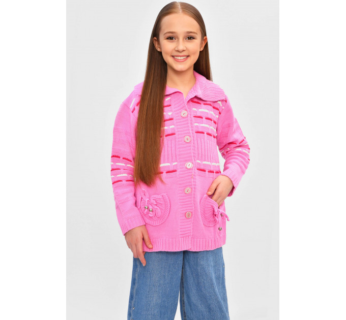 Кофта дитяча для дівчинки рожевого кольору KIDS асорти 140 см: 140 - 146 см Рожевий (201522) Кофта дитяча для дівчинки рожевого кольору KIDS асорти 140 см: 140 - 146 см Рожевий (201522)