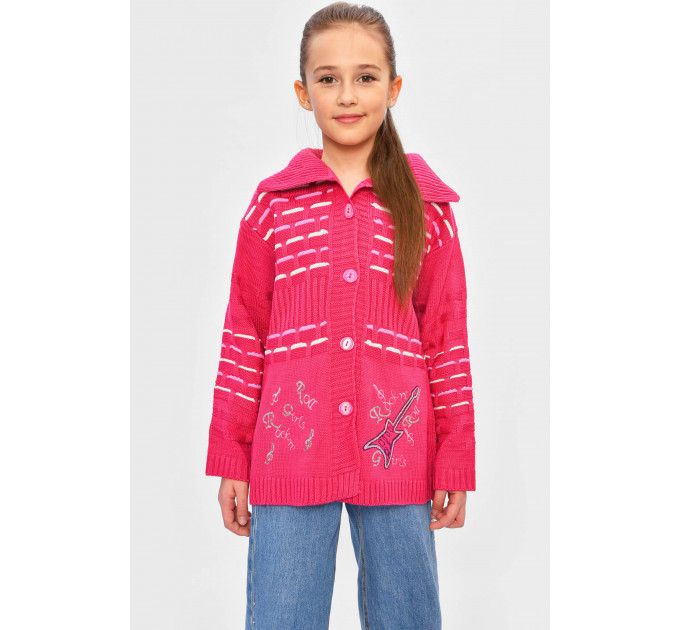 Кофта дитяча для дівчинки темно-рожевого кольору KIDS 1005 104 см: 104 - 110 см (28 р) Темно-рожевий (201550) Кофта дитяча для дівчинки темно-рожевого кольору KIDS 1005 104 см: 104 - 110 см (28 р) Темно-рожевий (201550)