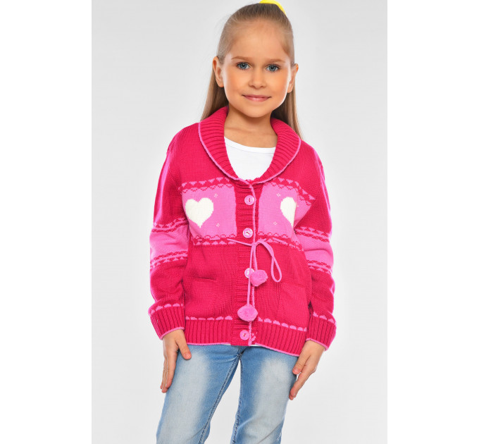 Кофта дитяча для дівчинки рожевого кольору KIDS 209 92 см: 92 - 98 см Рожевий (201564)