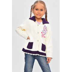 Кофта дитяча для дівчинки білого кольору KIDS 209 92 см: 92 - 98 см Білий (201566) Кофта дитяча для дівчинки білого кольору KIDS 209 92 см: 92 - 98 см Білий (201566)