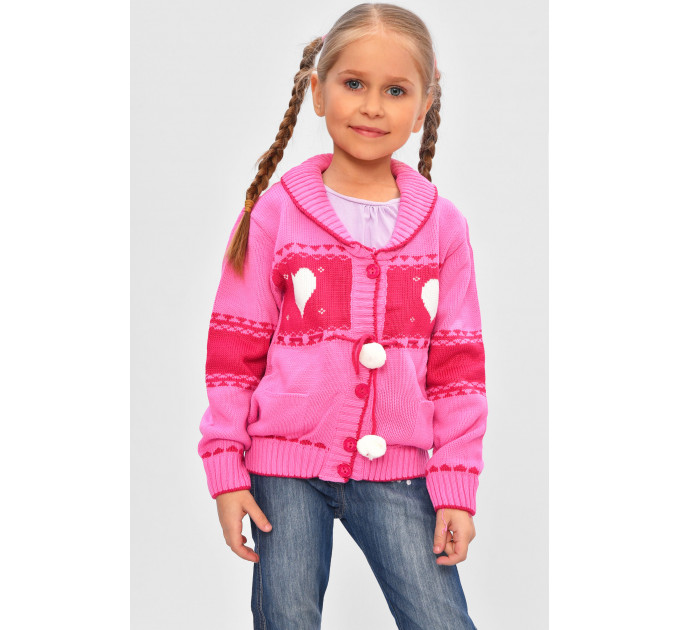 Кофта дитяча для дівчинки рожевого кольору KIDS 305 92 см: 92 - 98 см Рожевий (201568) Кофта дитяча для дівчинки рожевого кольору KIDS 305 92 см: 92 - 98 см Рожевий (201568)