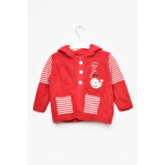 Кофта дитяча для дівчинки червоного кольору KIDS 716 80 см: 80 - 86 см Червоний (201592)