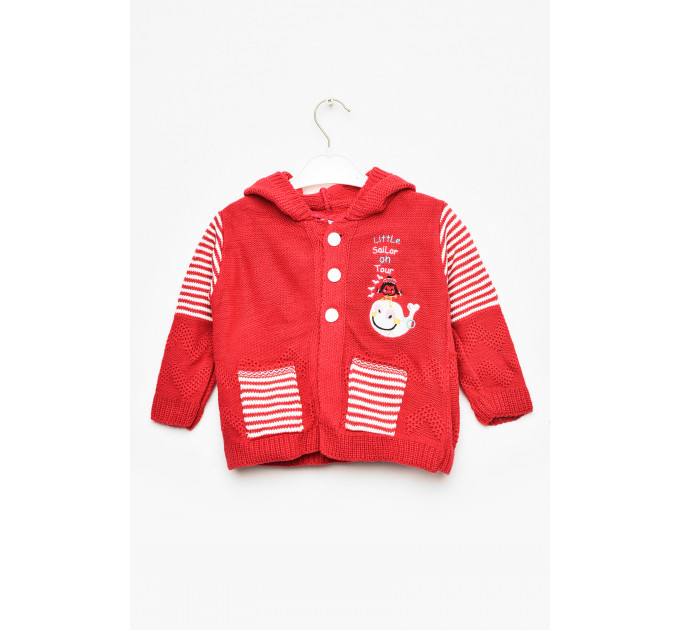 Кофта дитяча для дівчинки червоного кольору KIDS 716 80 см: 80 - 86 см Червоний (201592)