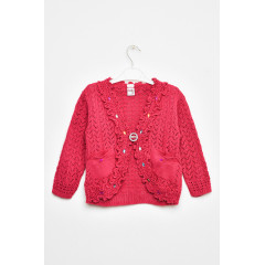 Кофта дитяча для дівчинки малинового кольору KIDS 104 см: 104 - 110 см (28 р) Малиновий (201739)