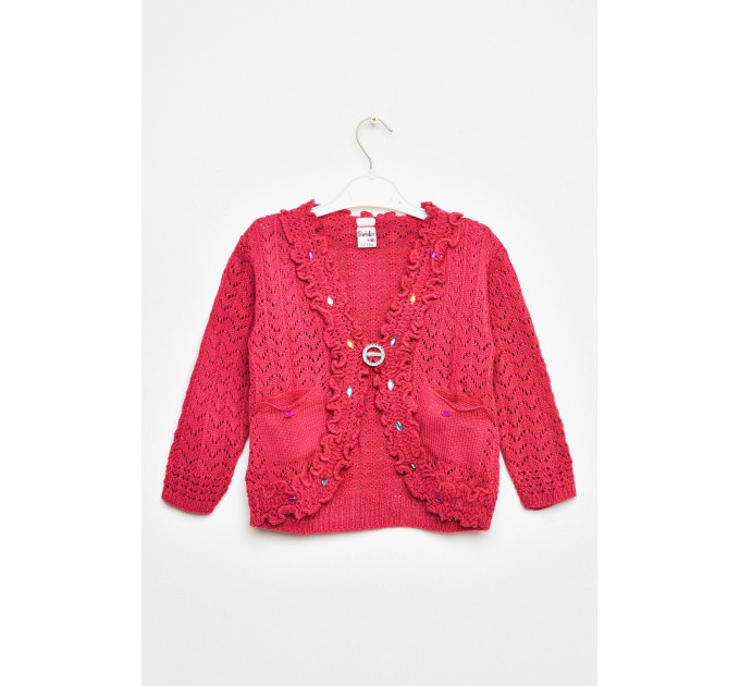 Кофта дитяча для дівчинки малинового кольору KIDS 104 см: 104 - 110 см (28 р) Малиновий (201739)
