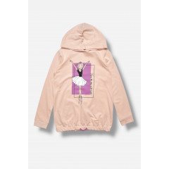 Кофта дитяча для дівчинки бежевого кольору з принтом Fashion 3125 110 Бежевий (207521)