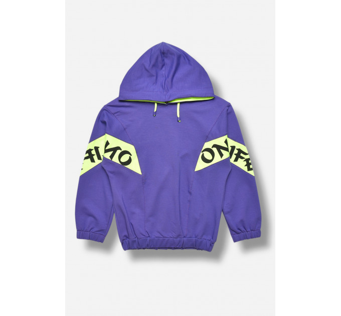 Кофта підліткова для дівчинки фіолетового кольору з принтом Fashion 5504 140 Фіолетовий (207570) Кофта підліткова для дівчинки фіолетового кольору з принтом Fashion 5504 140 Фіолетовий (207570)
