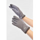 Рукавички жіночі на єврохутрі сенсорні бузкового кольору GLOVES 204 M Бузковий (209387)