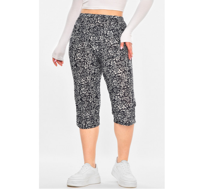 Бриджі темно-синього кольору з принтом Fashion А705-1 3XL-6XL Темно синій (211488)
