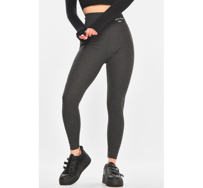Лосини жіночі однотонні графітового кольору Fashion 9608 OneSize Графит (212424)