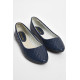 Балетки дитячі для дівчинки темно-синього кольору Hua Neng 1-5 34 Темно синій (176012)